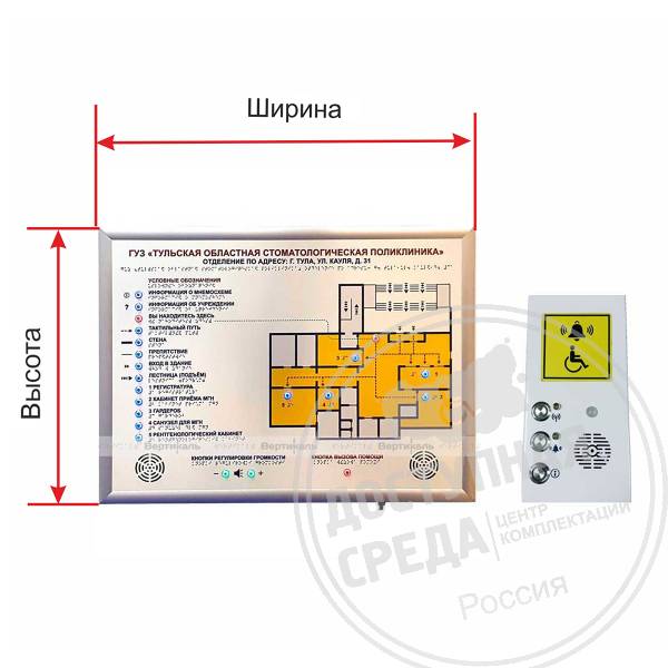 Настенная мнемосхема и устройство активации, инд