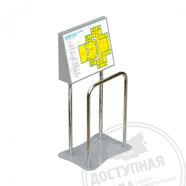 Стойка для мнемосхемы (AISI 304, вертикальная), 470х610мм