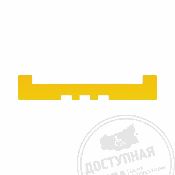 Трафарет для тактильной ленты с травмобезопасными окончаниями (для трех параллельных полос)Аналоги: Пандус Москва; ТД Гагарин; Витрокоммерц