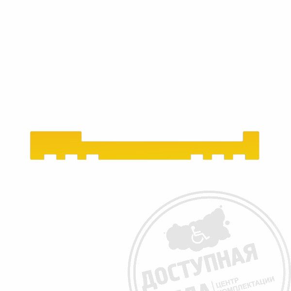 Трафарет для тактильной ленты с травмобезопасными окончаниями (для шести параллельных полос)Аналоги: Пандус Москва; ТД Гагарин; Витрокоммерц
