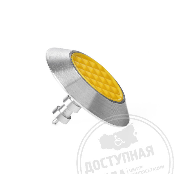 Индикатор тактильный, комб, рифл, со штифтом, AL/PL, D35х35, ж