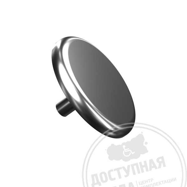 Индикатор тактильный, гладк, со штифтом, AISI304, D35х35Аналоги: Тифлотехника, Доступный город, МК Савельевский, Круст