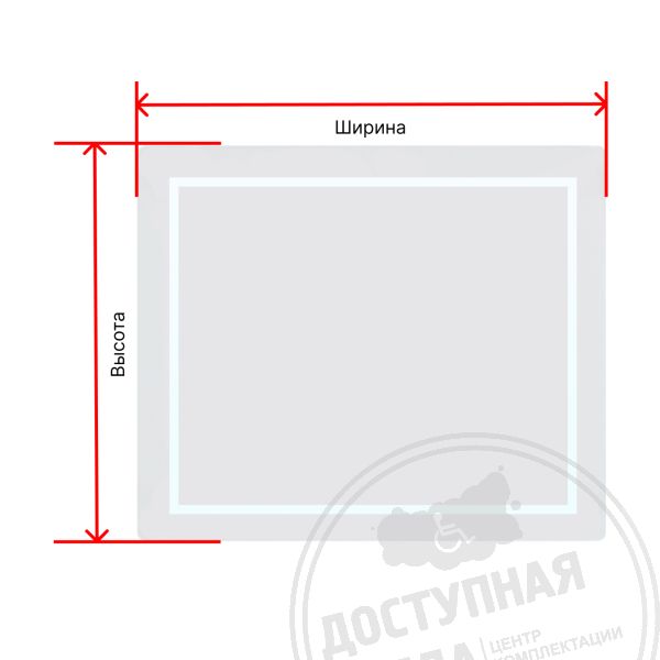 Прямое крепление для мнемосхемы 3 мм