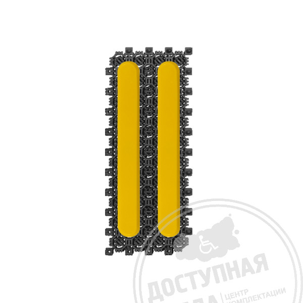 Модуль черный с индикаторами (полоса), с вклейкой, 120х300мм