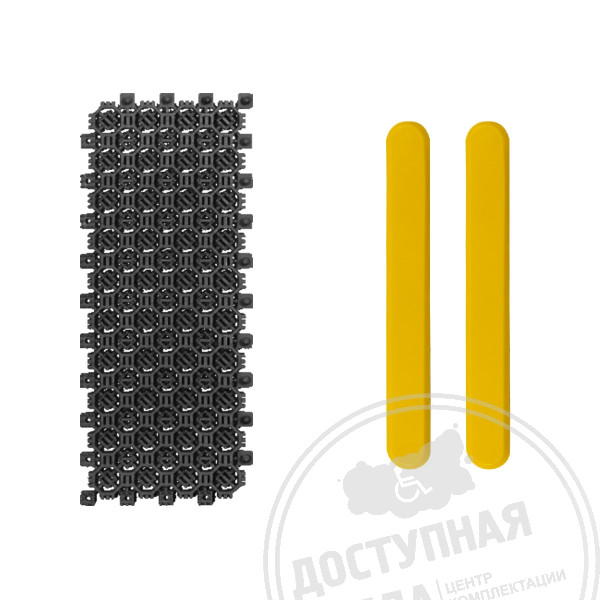 Модуль черный с индикаторами (полоса), без вклейки, 120х300мм