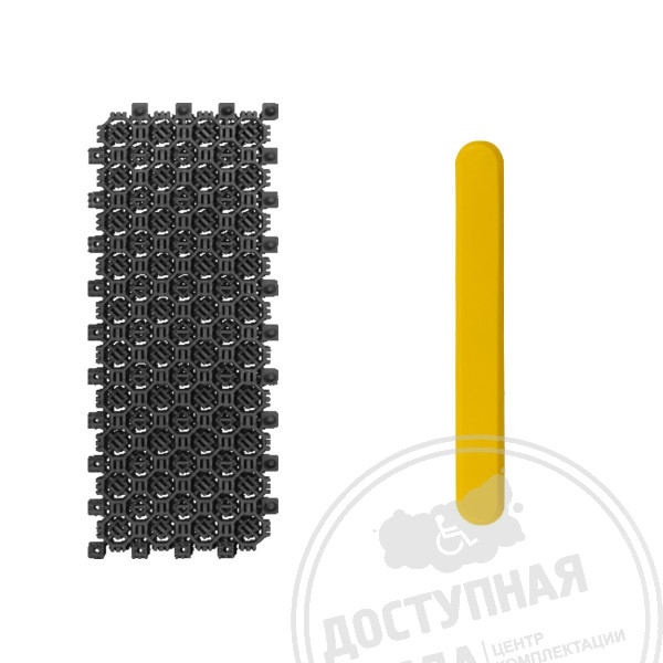 Модуль черный с индикатором (полоса), 120х300мм