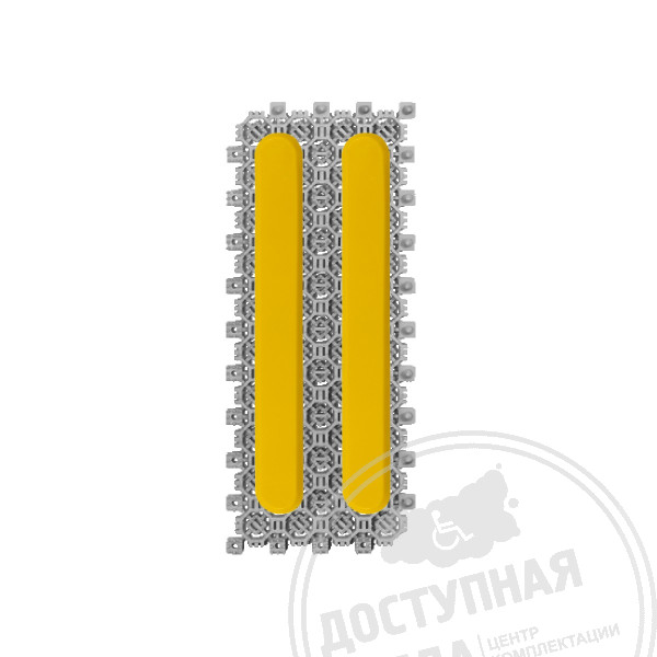 Модуль серый с индикаторами (полоса), с вклейкой, 120х300мм