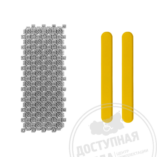 Модуль серый с индикаторами (полоса), без вклейки, 120х300мм