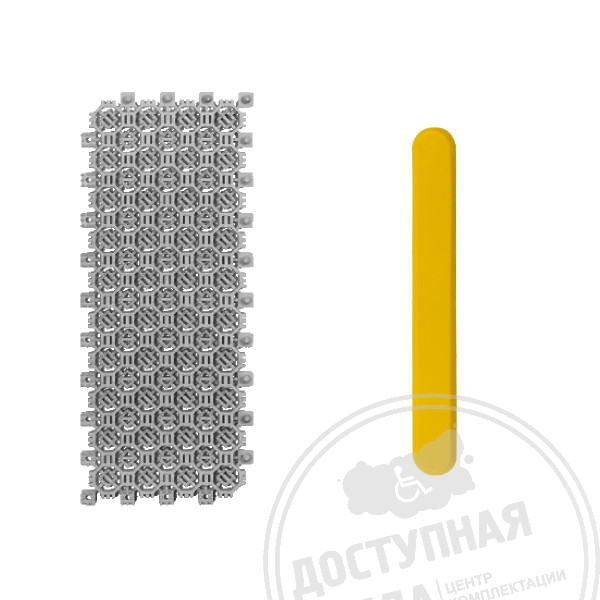 Модуль серый с индикатором (полоса), 120х300мм