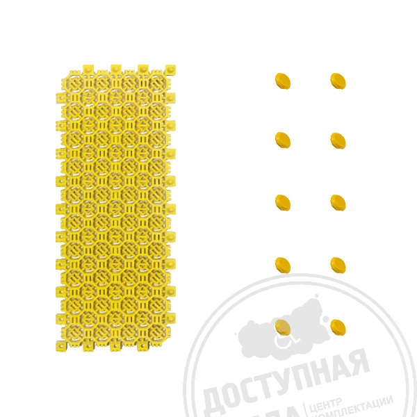 Модуль желтый с индикаторами, 120х300мм