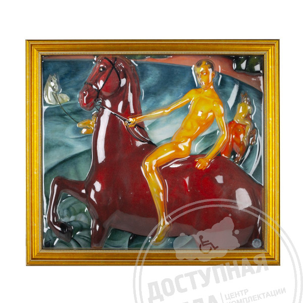 Картина 3D «Купание красного коня», тактильная