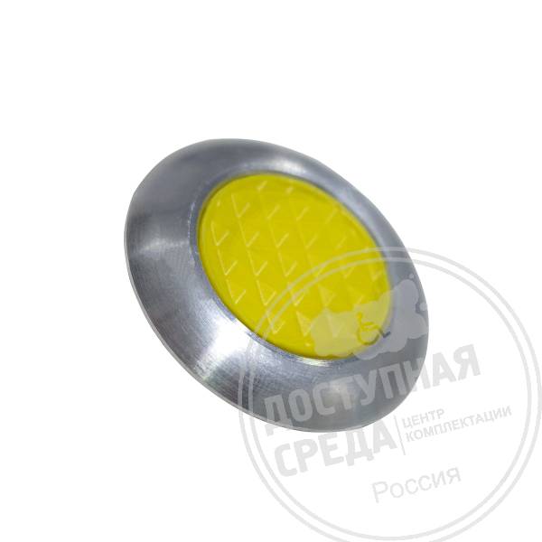 Индикатор тактильный, комб, М2, без штифта, AL/PL, D35х35, ж