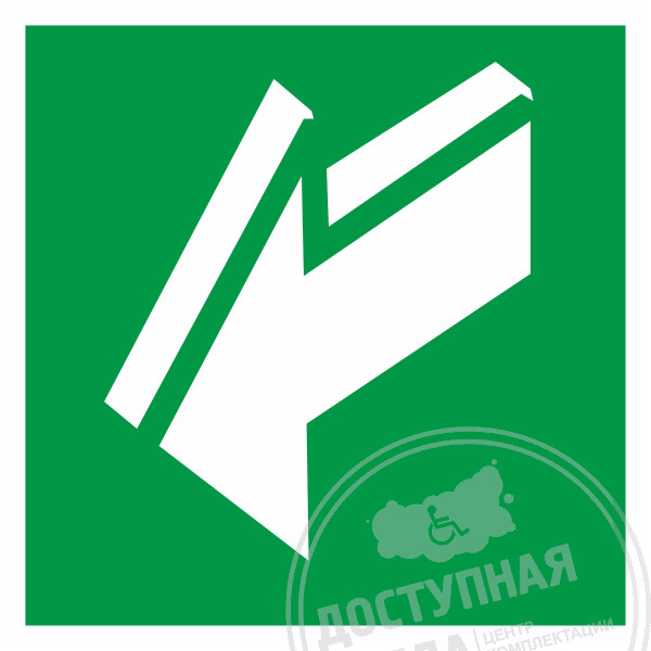 Пиктограмма E 19 Открывать движением на себя