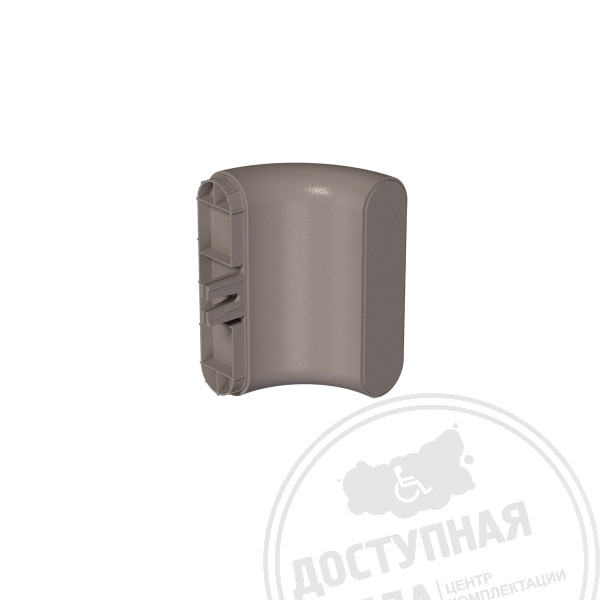 Окончание поручня (универсальное) H140, сер