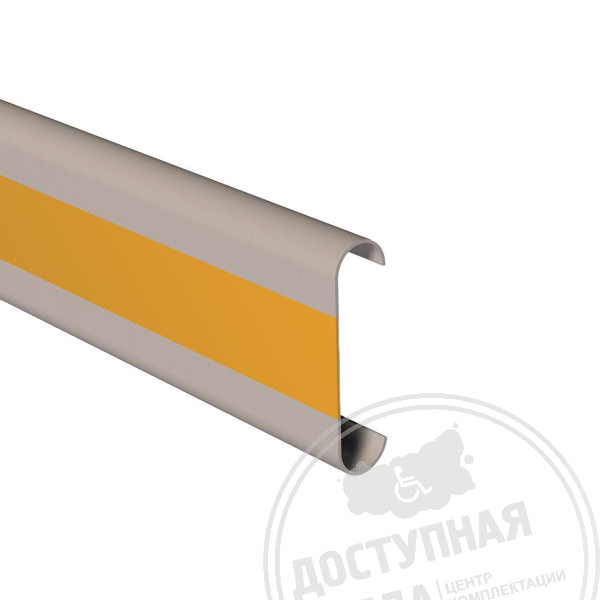Накладка для поручня-отбойника, H140, сер