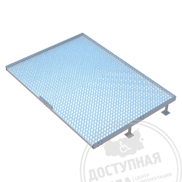 Площадка разворотная с противоскользящим настилом, инд