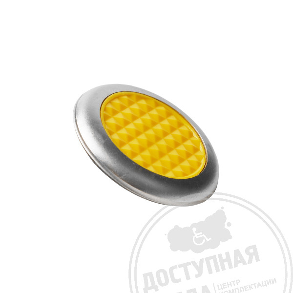 Индикатор тактильный, комб, М9, без штифта, AISI304/PL, D35x35, ж