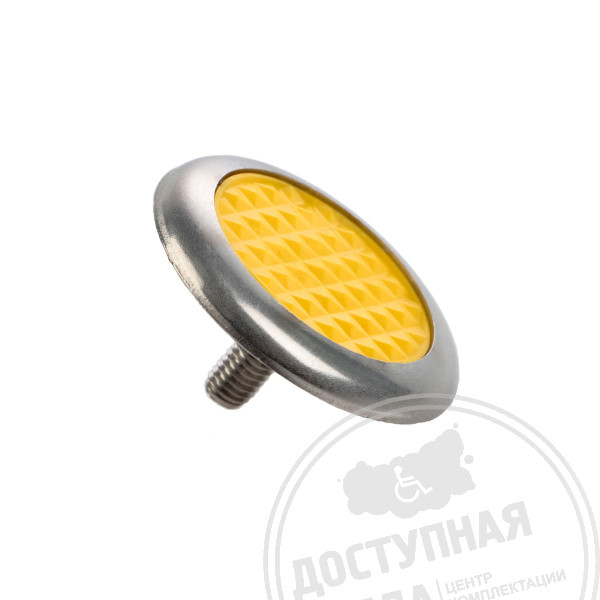 Индикатор тактильный, комб, М9, со штифтом, AISI304/PL, D35x35, ж