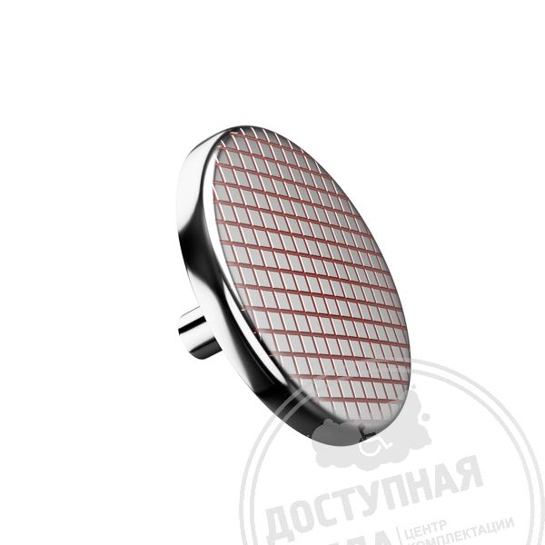 Индикатор тактильный, с гравир, со штифтом, AISI304, D35х35Аналоги: Тифлотехника, Доступный город, МК Савельевский, Круст