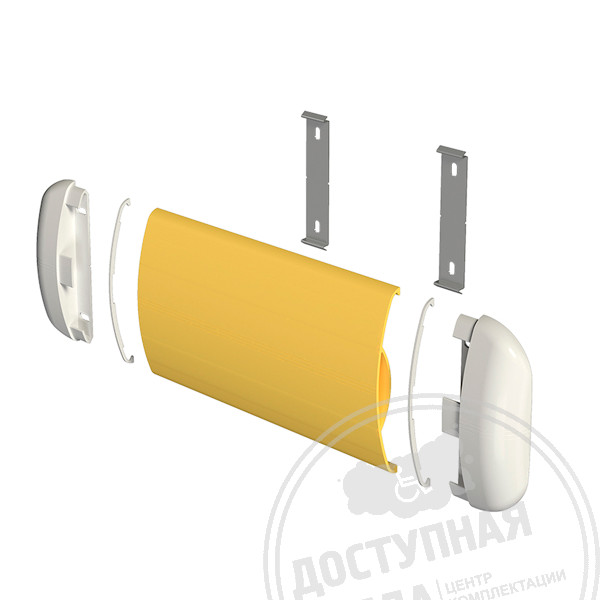 Отбойник стены с контрастной маркировкой H180, индАналоги: Отбойник Veitan CR-190, Арфен DC200, WG-200,