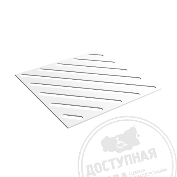 Прижим для тактильной плитки, диагональ, 500х500 мм