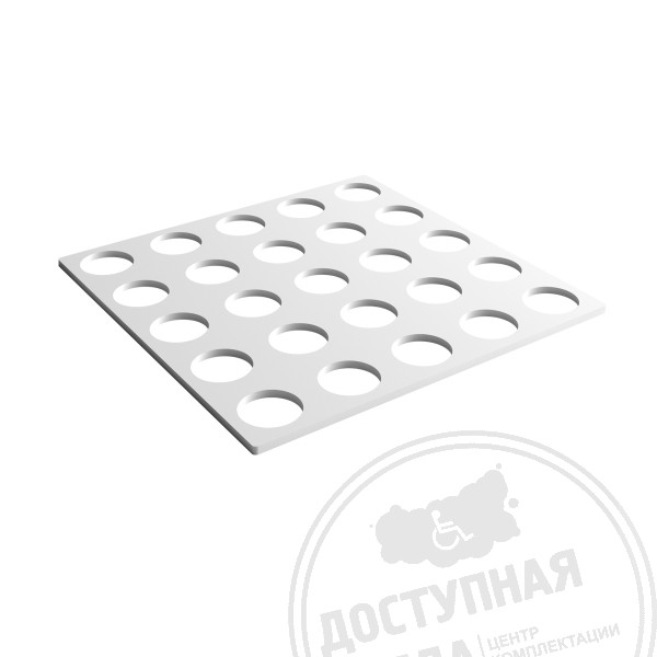 Прижим для тактильной плитки, конусы линейн, 300х300 мм