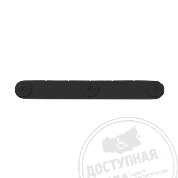 Полоса тактильная для Тифлопола-10, ПВХ, чер