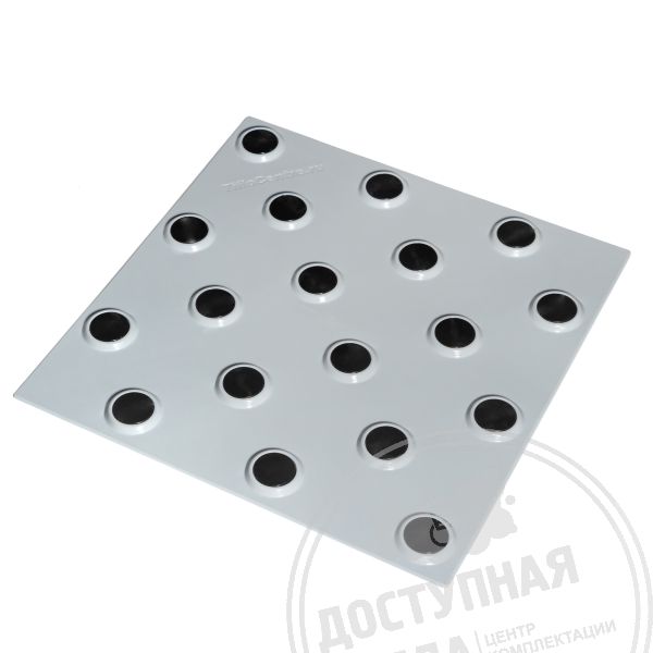 Плитка контрастная гладкая (конусы шах), 300x300x6, PU/PL, с/ч купить за 540 ₽, с доставкой по РФ. Федеральный дистрибьютор