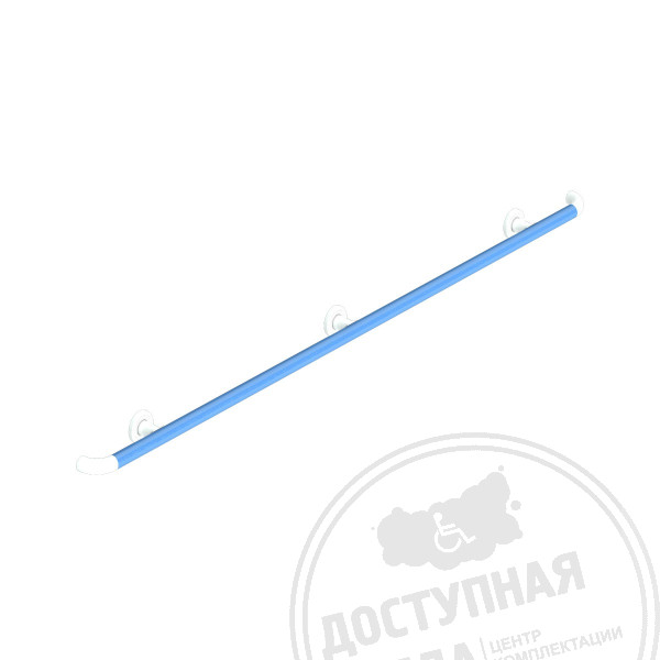 Поручень опорный, прямой, М6, AL/PVC, kit