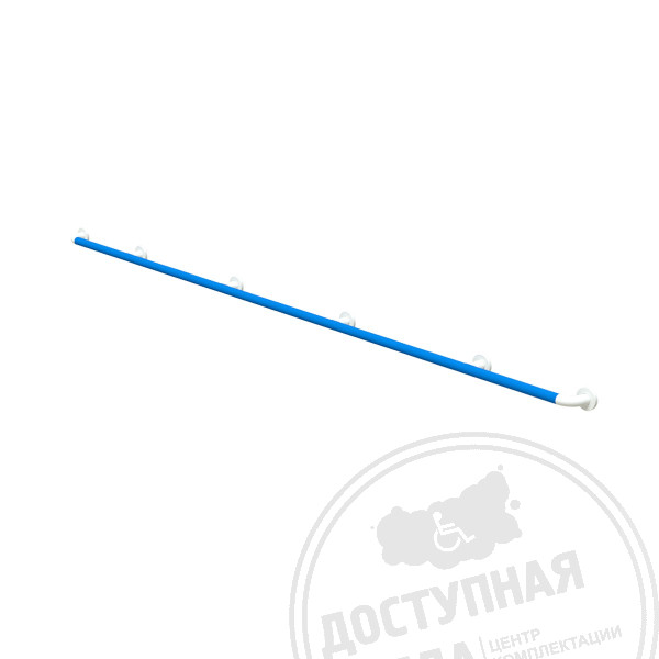 Поручень-конструктор опорный, пристенный, тип 6, AL/PVC, D37Аналоги: ПН30