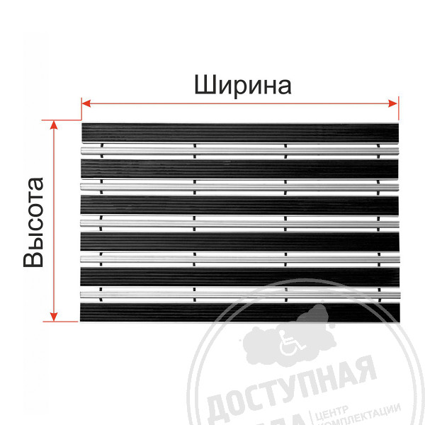 Покрытие грязезащитное «ТифлоПол-Al», ч
