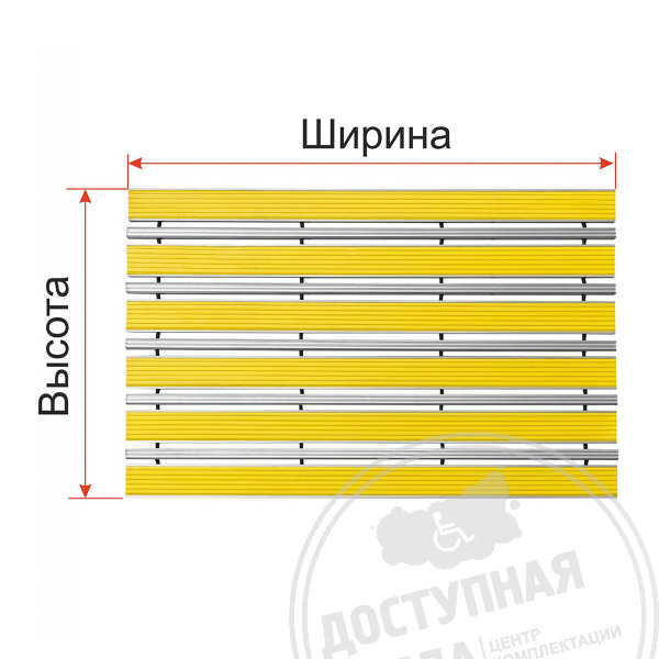 Покрытие грязезащитное «ТифлоПол-Al», ж