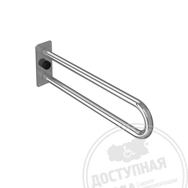 Поручень съёмный, не откидной, пристенный, AISI 304, D38