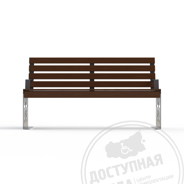 Скамья парковая «Армия России» с подлокотниками