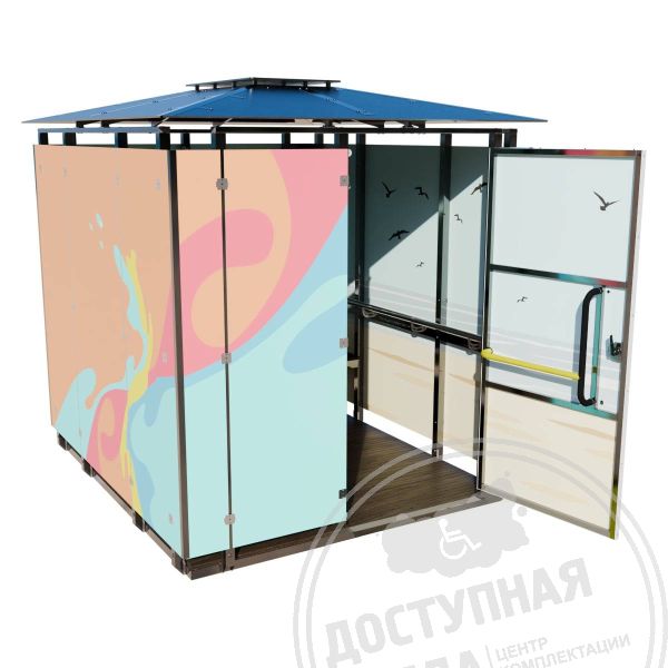 Пляжная кабинка для переодевания МГН купить арт. 51896-2 от Федерального дистрибьютора по цене 375 604 ₽