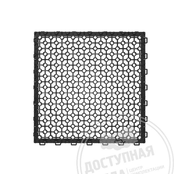 Покрытие грязезащитное модульное, тип 3, чёрный купить арт. 51959-3-B от Федерального дистрибьютора по цене 426 ₽