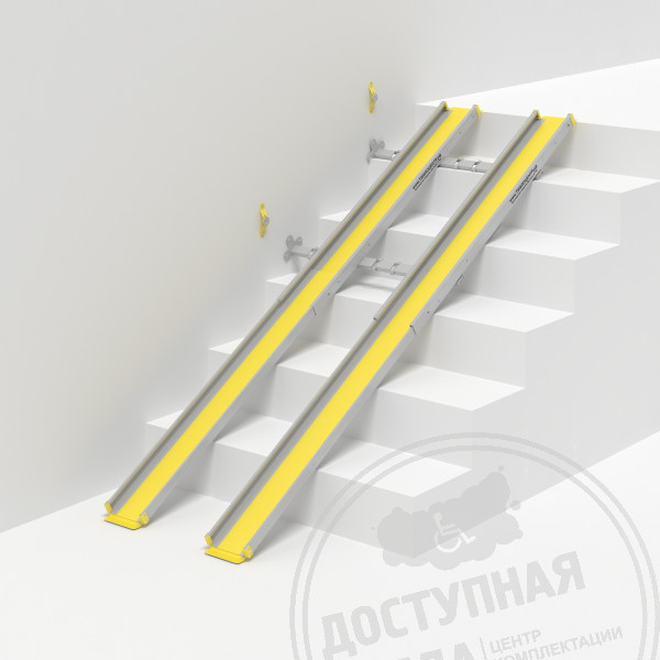 Пандус-книжка, телескопический, AL2Аналоги: Доступная среда; Реабилити; Пандус РФ; Пандус СУ