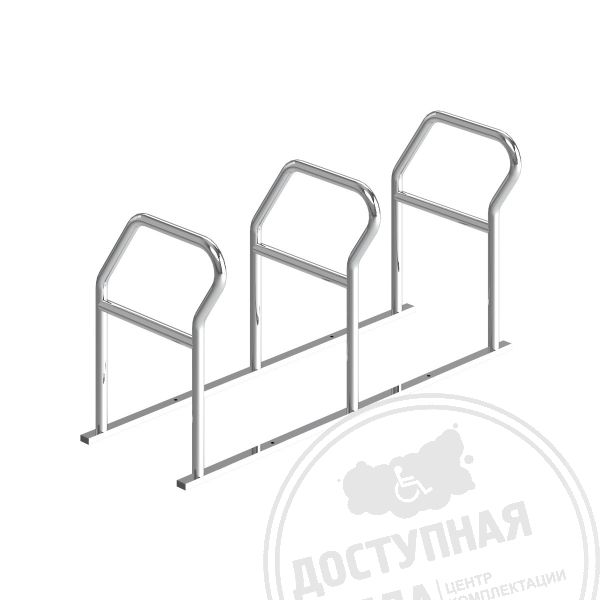 Велопарковка, 6 мест, AISI304, D38 мм арт. 52098-2, купить по цене 20 648 ₽, с доставкой по России. Федеральный дистрибьютор.