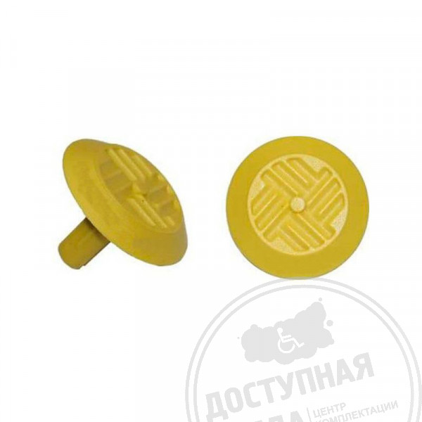 Индикатор тактильный, рифлен, со штифтом, PU, D35х35, ж