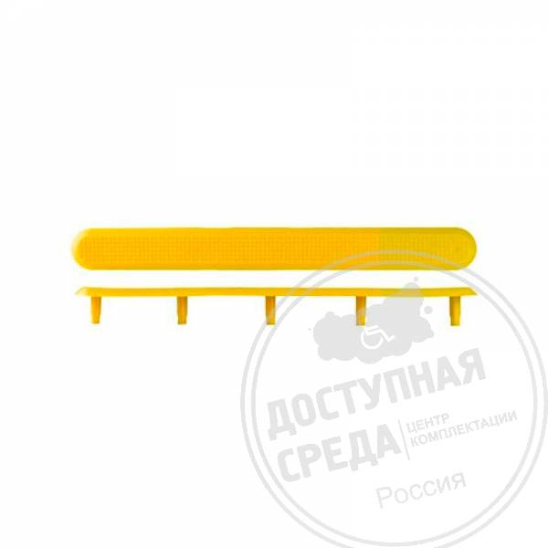 Индикатор тактильный, рифлен, со штифтом, PVC, 25х30х290, ж