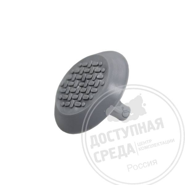 Индикатор тактильный, рифлен, со штифтом, PVC, D35х35, с