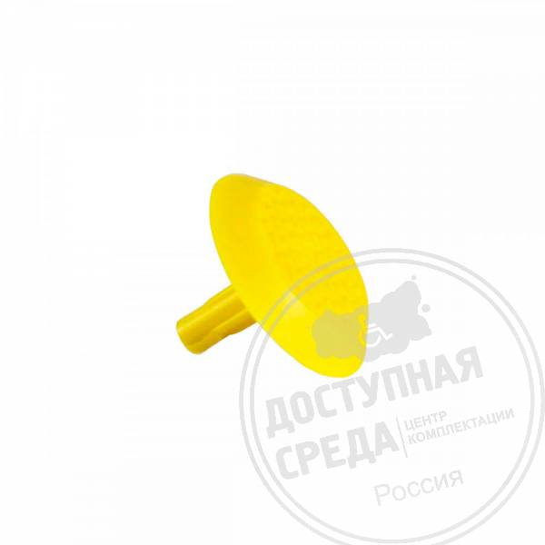 Индикатор тактильный, рифлен, со штифтом, PVC, D35х35, ж