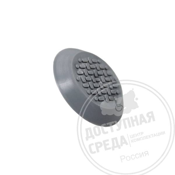 Индикатор тактильный, рифлен, без штифта, PVC, D35х35, с