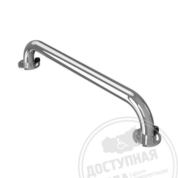 Поручень съёмный, опорный, пристенный, тип 2, AISI 304, D38