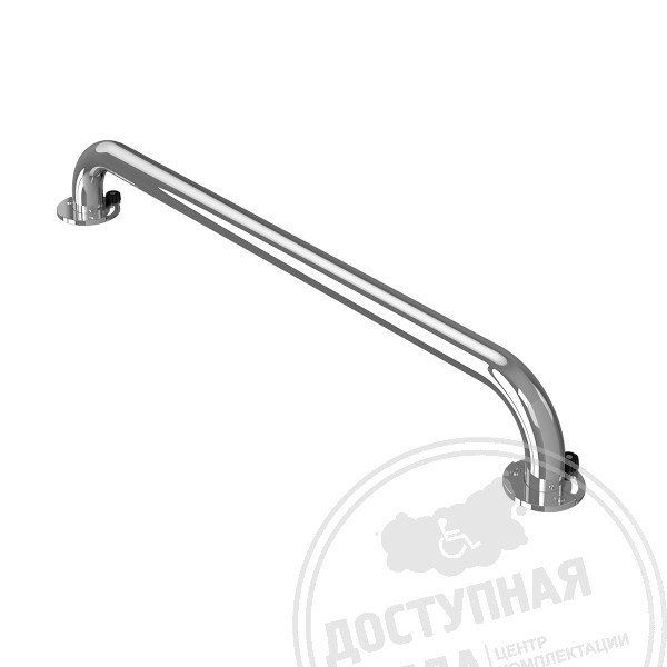 Поручень съёмный, опорный, пристенный, тип 6, AISI 304, D38