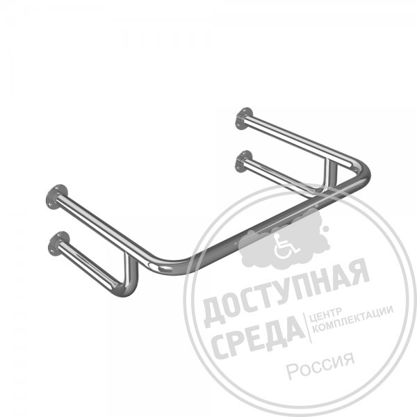 Поручень опорный, усиленный, тип 1, AISI 304, D38
