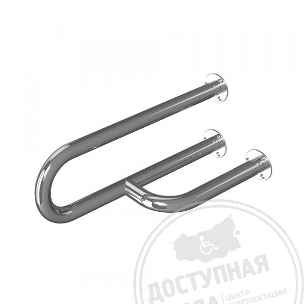 Поручень опорный для санузла, лев, AISI 304, D38