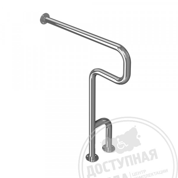 Поручень опорный для санузла, тип 1, лев, AISI 304, D38Аналоги: ПНН-04.02.750.875.230.Н