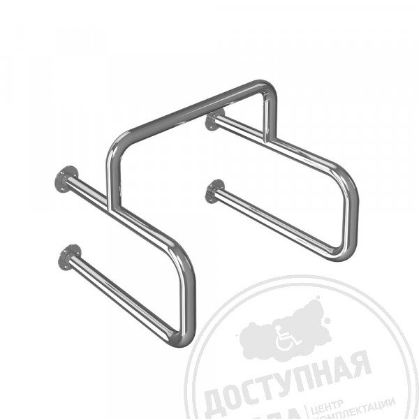 Поручень опорный для писсуара, пристенный, AISI 304, D38