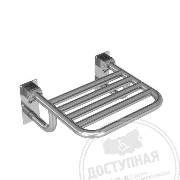 Сиденье откидное, с упорами в стену, AISI 304